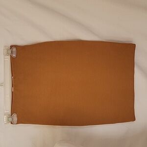 Forever 21 Knit Camel Pencil Skirt Size S